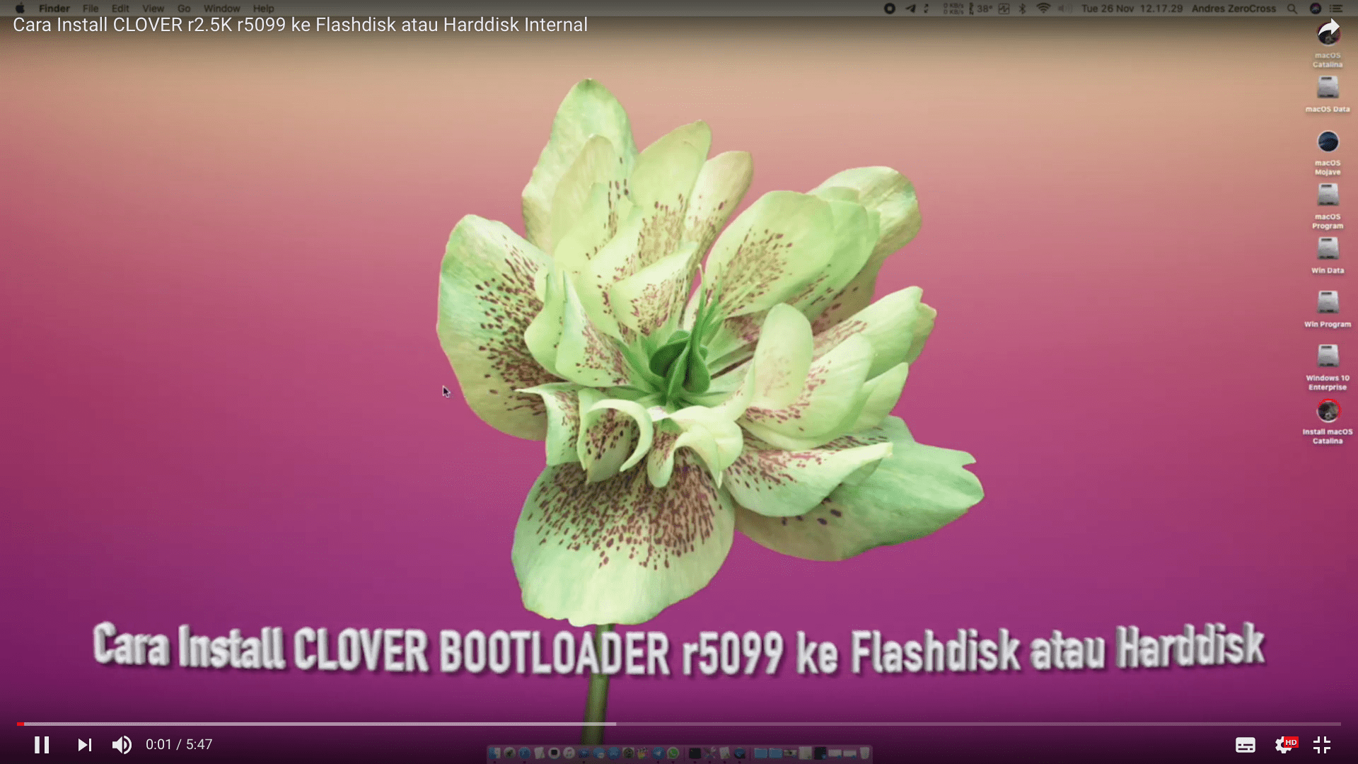 Tutorial Install Clover Bootloader r5099 di Flashdisk / Harddisk Internal